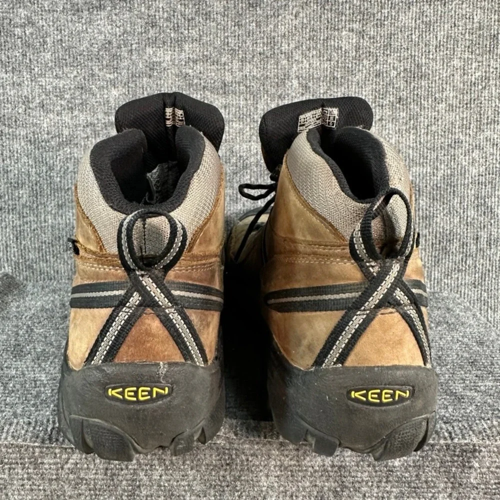 Keen Targhee II Waterproof Mid Hiking Boots Brown Leather Mens 13 1008417